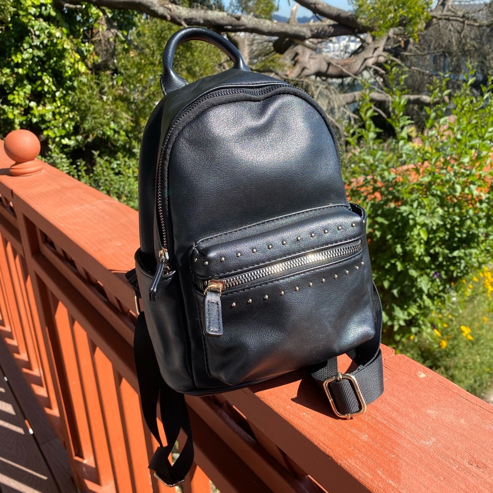 Small black backpack